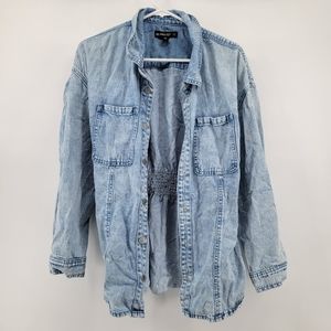 Blank NYC denim shacket shirt jacket M